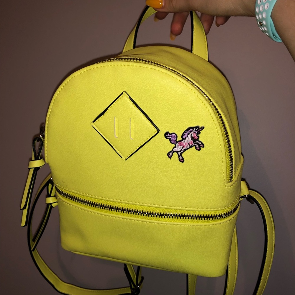 Yellow mini backpack